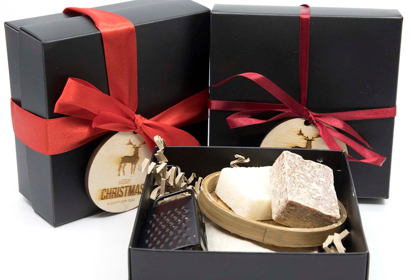 Kerst Giftset - Geurpakket met bamboe schaaltje en rasp