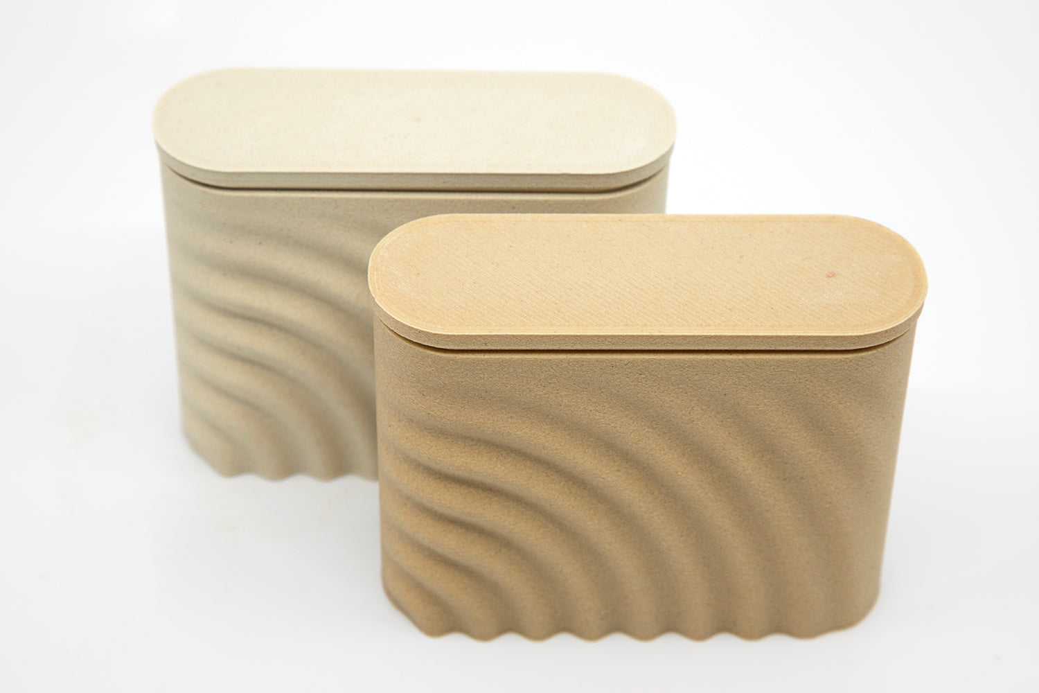 Design zeepdoos, gemaakt van gerecycled hout en maizena